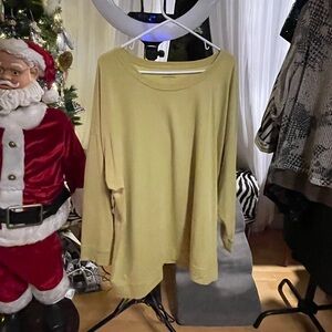 Eileen Fisher Organic Cotton Mustard Sweatshirt